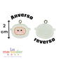 Pack de 4 Dijes Borreguito de la Abundancia de Pasta para Bisutería y Amuletos