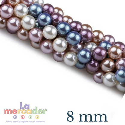 1 Tira de Perla Mallorca Forma y tamaños a elegir