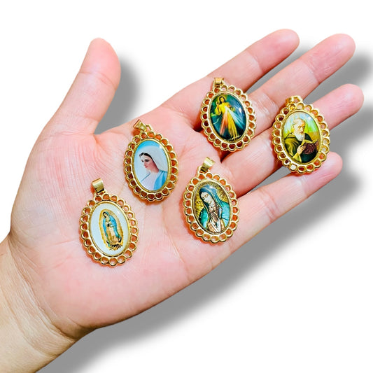 Medallas para bordar 3cm x 2.5cm