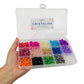 +1,200pz Kit Cristalina, Cristal 15 colores, colección Básica