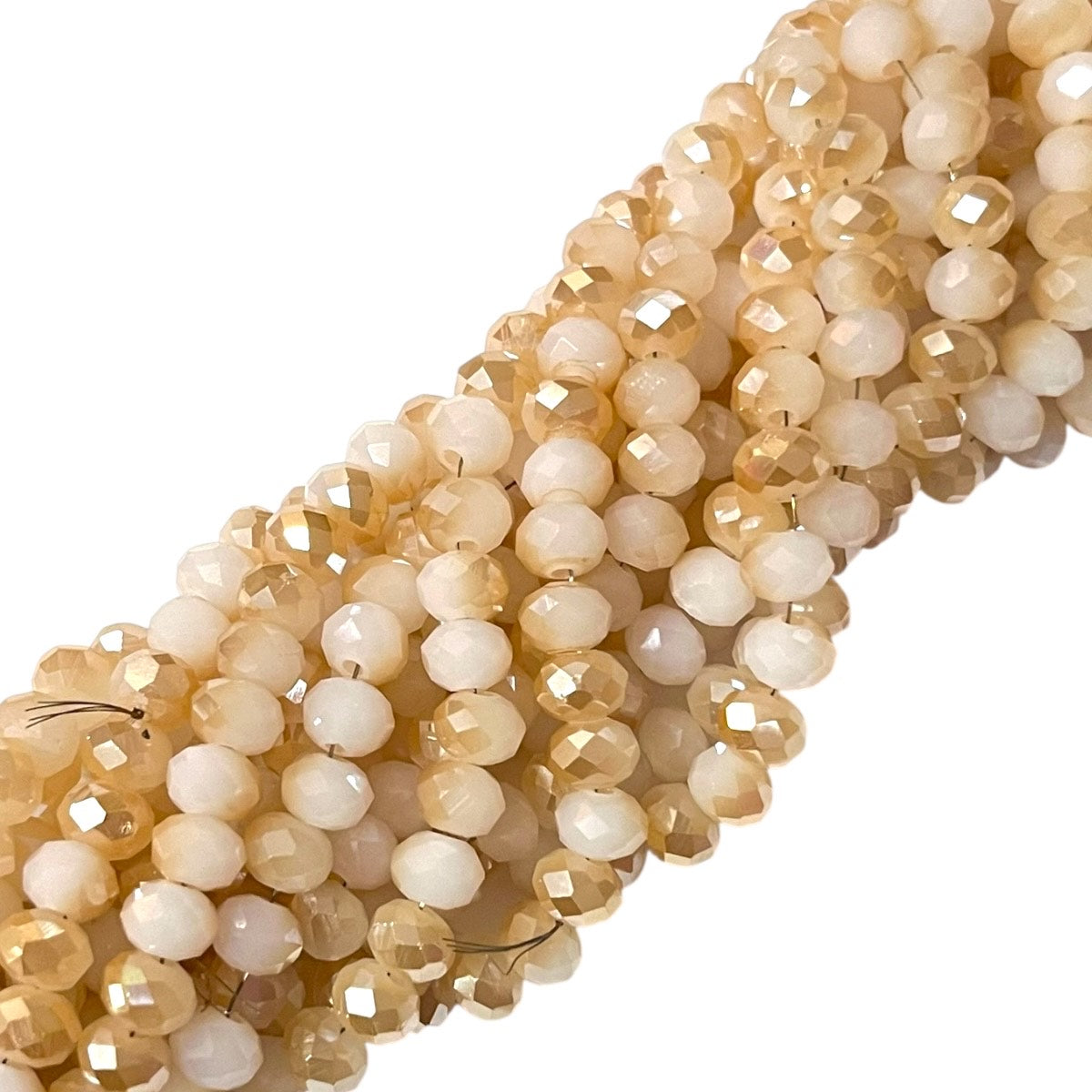 1 Tira Cristal Checo Facetado #6, Joyería, Tira 80 A 85 Pz