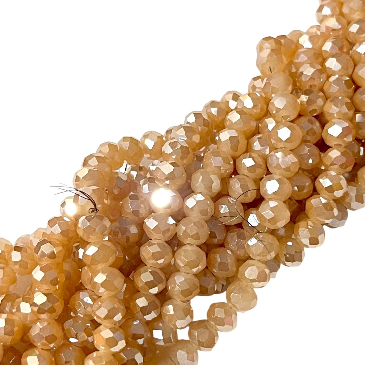1 Tira Cristal Checo Facetado #6, Joyería, Tira 80 A 85 Pz