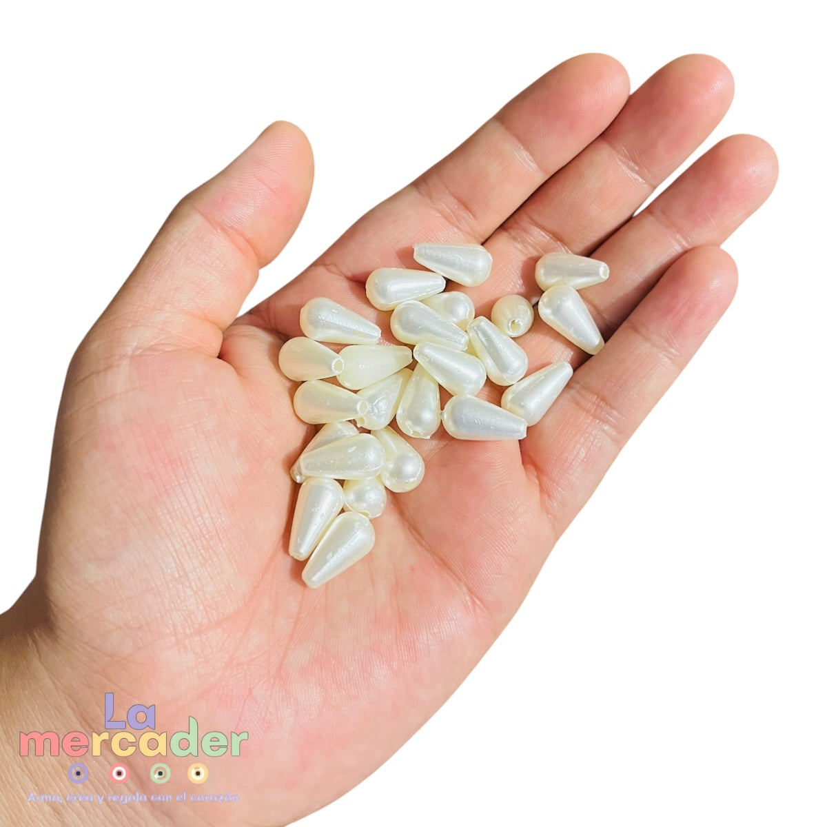 Gotas Aperladas Acrílicas 8x14 mm para Bisutería | 100 pz o 250 g