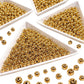 100 pz Bolitas Separadoras de Acero Inoxidable Dorado | #2, #2.4 y #3