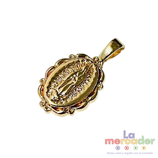Medalla Virgen de Guadalupe Chica de Chapa de Oro