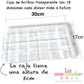 Caja Organizadora de Acrílico Transparente - 18 divisiones