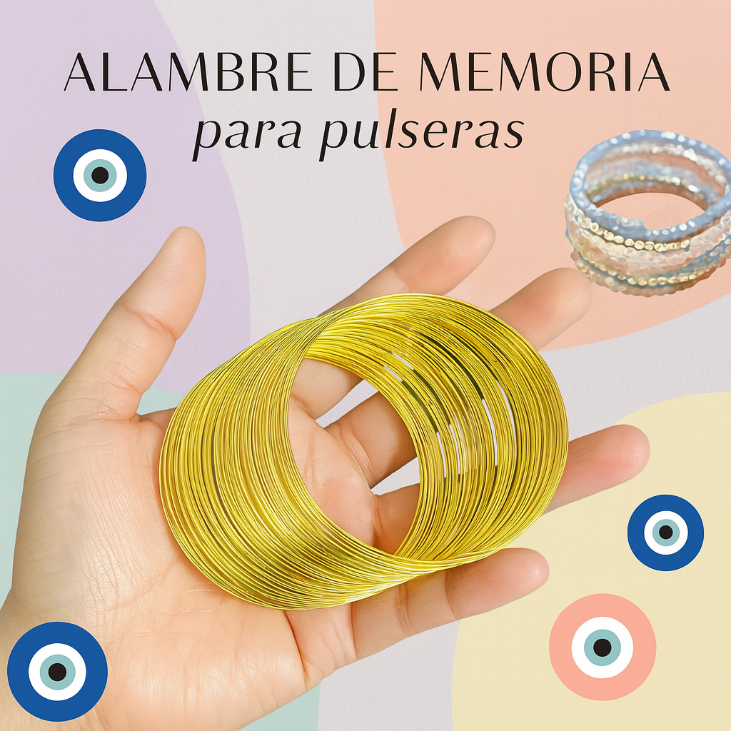 Alambre de memoria para pulseras, 110vueltas-50gr