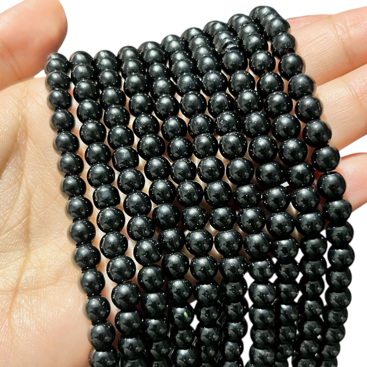 1 mazo de 10 tiras Onyx Brilloso 6 milímetros