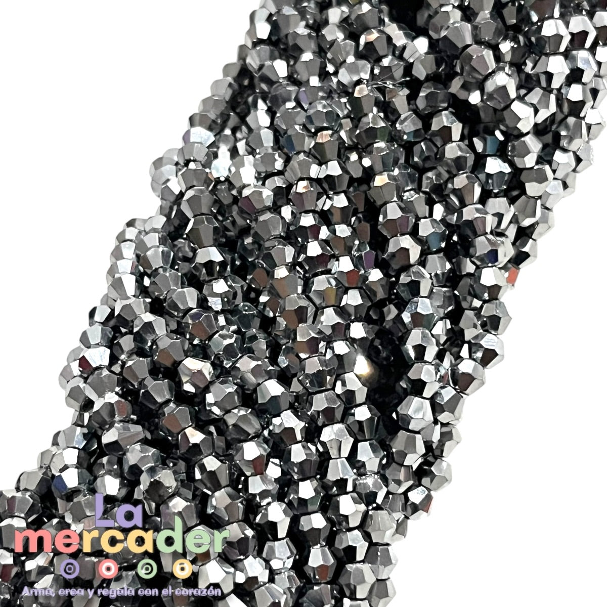 Cristal Bicono 4mm  | Tira de 75–78 Piezas | Colores Vibrantes para Pulseras y Collares