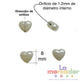Corazones Aperlado 8 mm – Paquete 100 pzas | Cuentas de Plástico para Bisutería y Manualidades