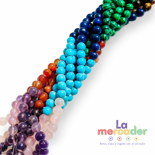 1 Tira de Piedras 7 Chakras- Piedras Naturales