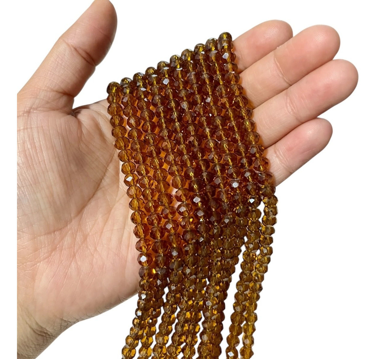 1 Tira Cristal Checo Facetado #6, Joyería, Tira 80 A 85 Pz