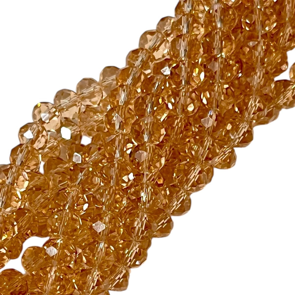 1 Tira Cristal Checo Facetado #6, Joyería, Tira 80 A 85 Pz