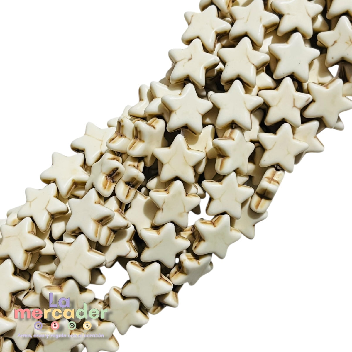 Cuentas Estrella Turquesa – Tira de 38 Piezas de 12 mm para Pulseras, Collares y Manualidades