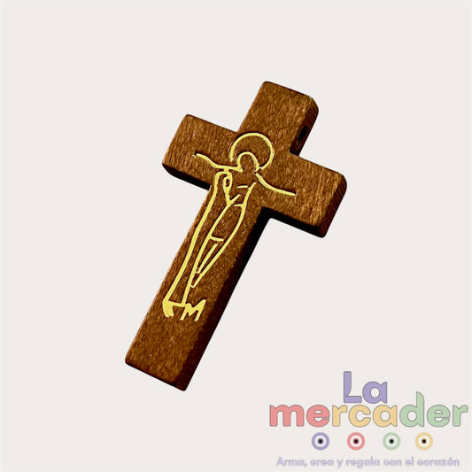 10 pz Cruz Madera Transversal 🤎