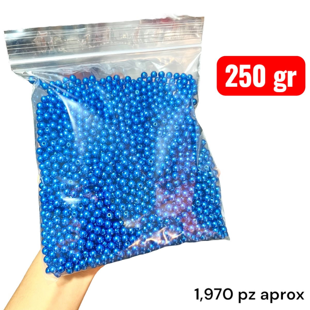 250 gr Perla sintética #6 en colores