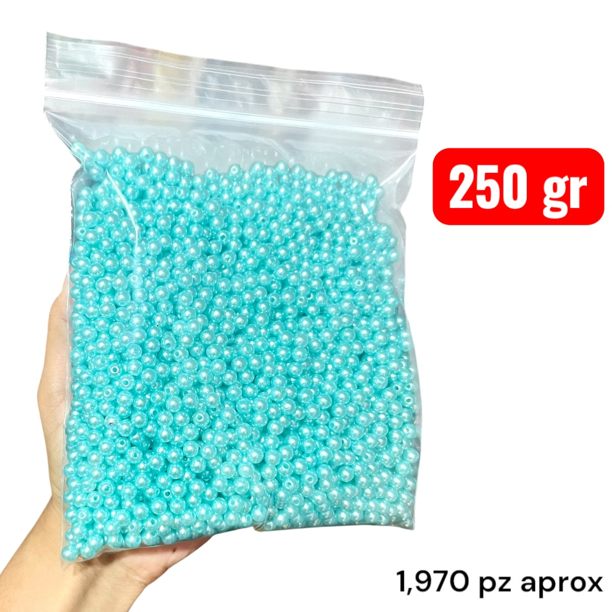 250 gr Perla sintética #6 en colores