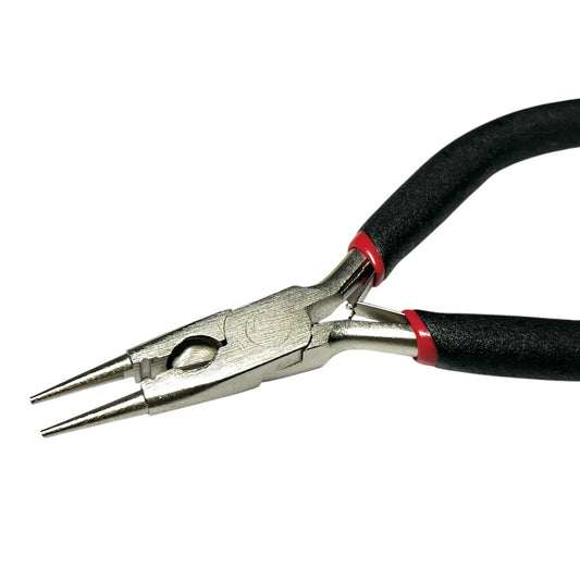 Pinza 3 en 1 para bisutería, remacha, corta y engarza