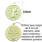 1pz Medalla San Benito 3cm