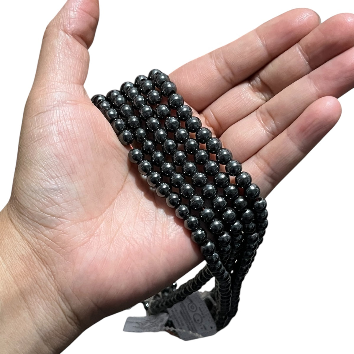 1 tira Hematita natural #6 tira con 70pz