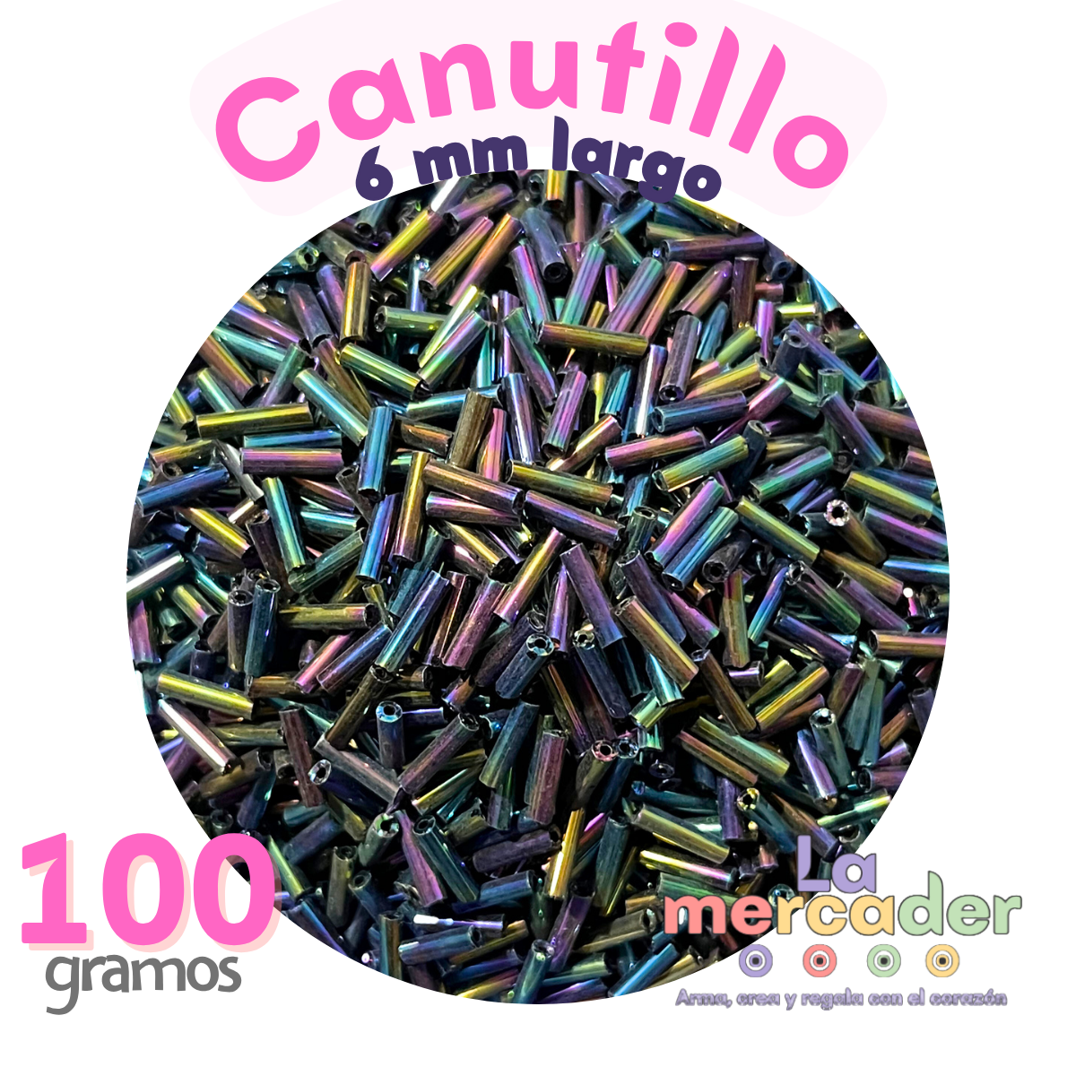 100 g Canutillo, colores a Elegir para bisutería
