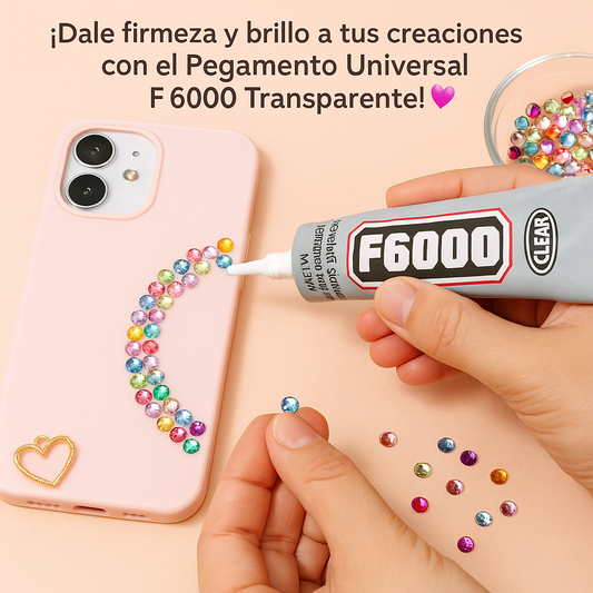 Pegamento F-6000 50ml transparente para bisutería