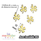 5 pz Dije Trébol Dorado Acero Inoxidable 304 12 mm | Charm de la Suerte para Pulseras y Collares