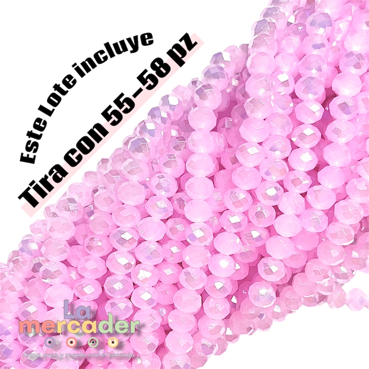 1 Tira Cristal Dona Checo 8mm – Brillo que Inspira ✨