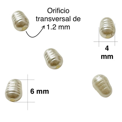 100 pz de Perlas Sintéticas imitación perlas de Río