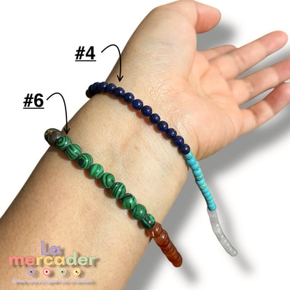 1 Tira de Piedras 7 Chakras- Piedras Naturales