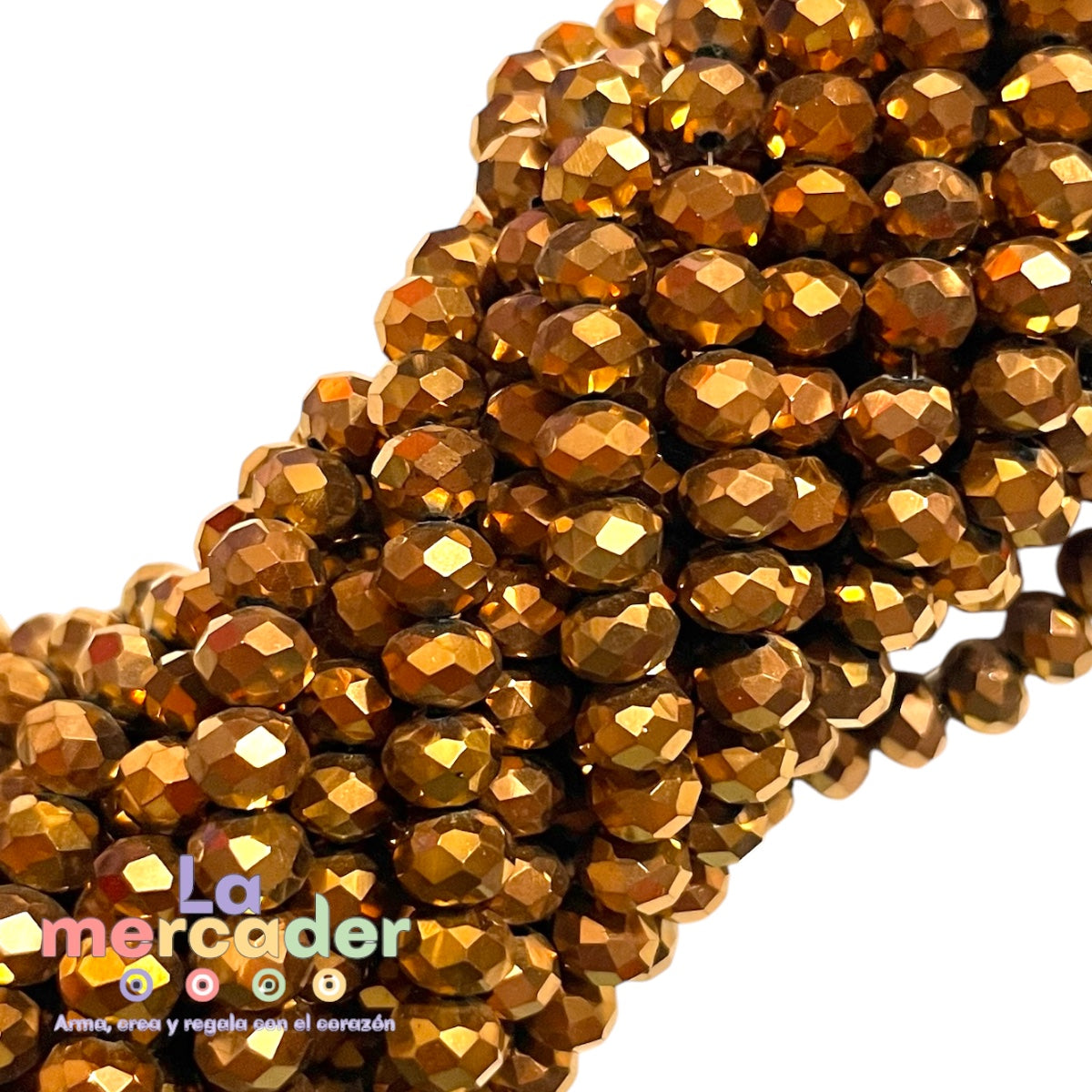 1 Tira Cristal Dona Checo 8mm – Brillo que Inspira ✨