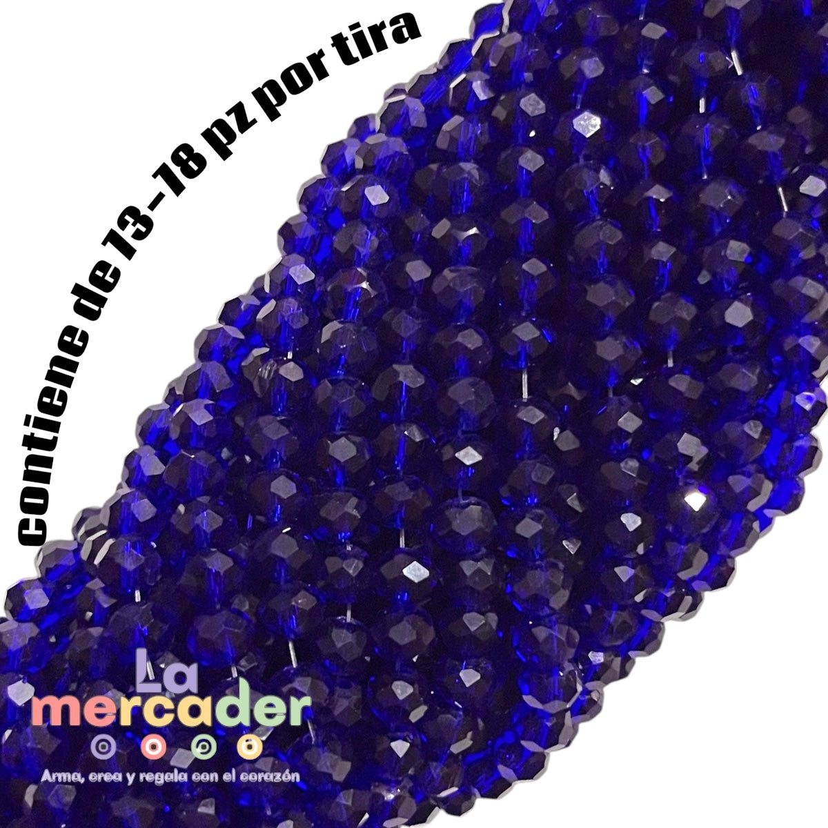 1 Tira Cristal Checo Facetado #6, Joyería, Tira 80 A 85 Pz