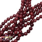 Ágata Roja en Tira (#6 y #8) | Cuentas Redondas para Pulseras y Joyería | Piedra Natural para Bisutería