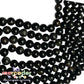 Turmalina Negra Natural en Tira (66 piezas)| Cuentas de Protección para Pulseras y Joyería | Piedra Natural