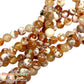 Ágata Jaspeada, Ágata Naranja en Tira #6 | Cuentas Redondas para Pulseras y Joyería | Piedra Natural para Bisutería