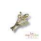 Dije para Estilista Tijeras y Peine Chapa de Oro 14k | Charm Belleza Profesional