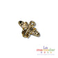 Dije Abeja Chapa de Oro 14k 9 mm | Charm Dorado para Pulsera y Collar