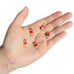 5 pz Dije Lápiz Esmaltado 18 mm | Charm Escolar Metálico para Pulseras y Collares