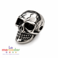 Dije Calavera Acero Inoxidable 304 10 mm | Charm Skull Plateado para Pulseras y Collares Rocker