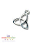 Dije Triqueta Acero Inoxidable 304 13 mm | Símbolo Celta Nudo de la Trinidad para Collares y Pulseras