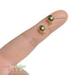 1 par Postes para Arete Acero Inoxidable 304 Dorado | Base para Dijes