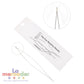 Aguja Big Eye para Bisutería (Ojo Grande) 7.5 cm y 12.5 cm | Ensarta Fácil Elástico, Hilo y Cuentas