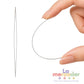 Aguja Big Eye para Bisutería (Ojo Grande) 7.5 cm y 12.5 cm | Ensarta Fácil Elástico, Hilo y Cuentas