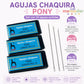 25 pz Agujas para Chaquira Pony No.10, 12 y 15  | Agujas finas para bisutería y tejido