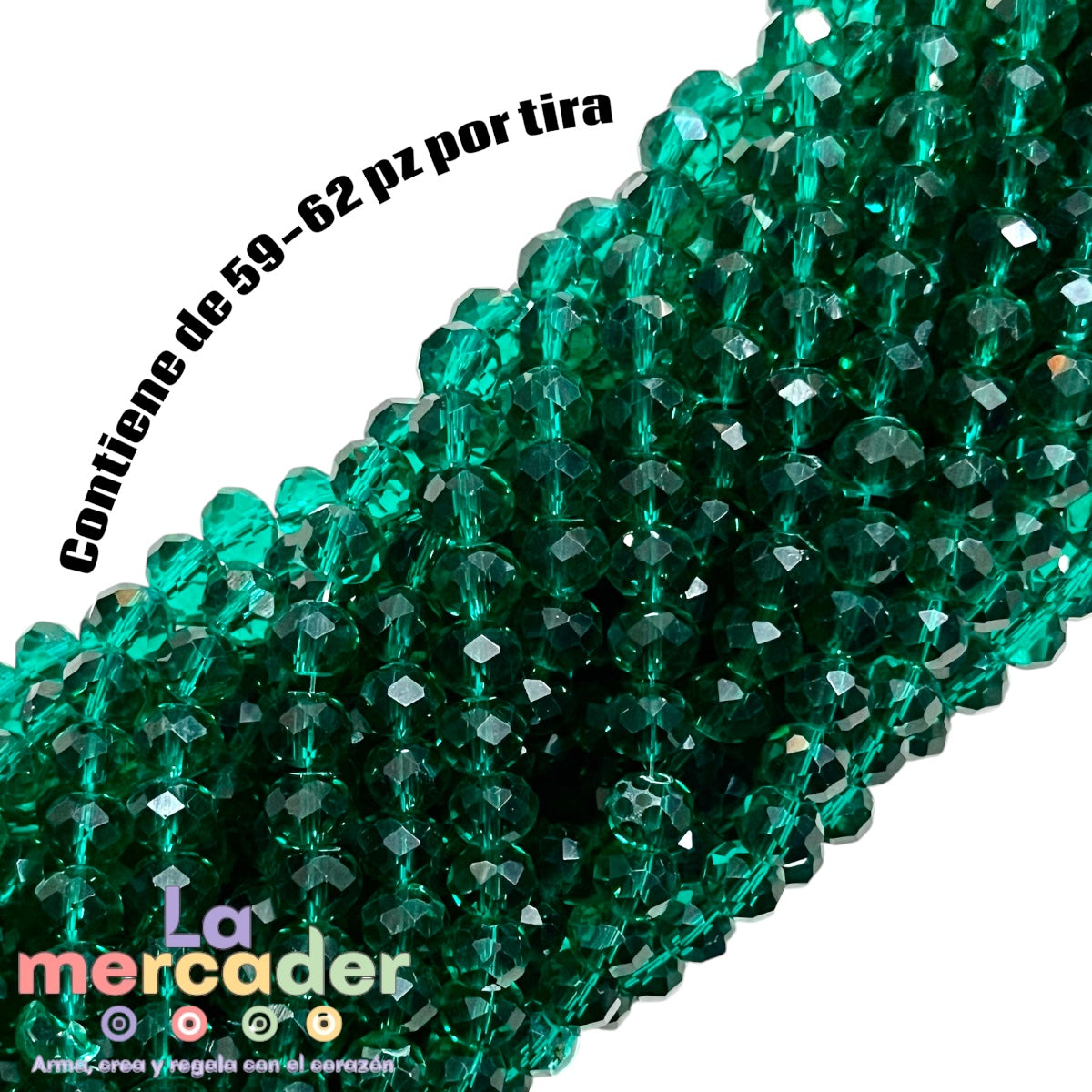 1 Tira Cristal Dona Checo 8mm – Brillo que Inspira ✨
