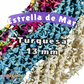 Cuentas Estrella de Mar de Pasta Turquesina 13 mm | Tira 40 pz  para Bisutería