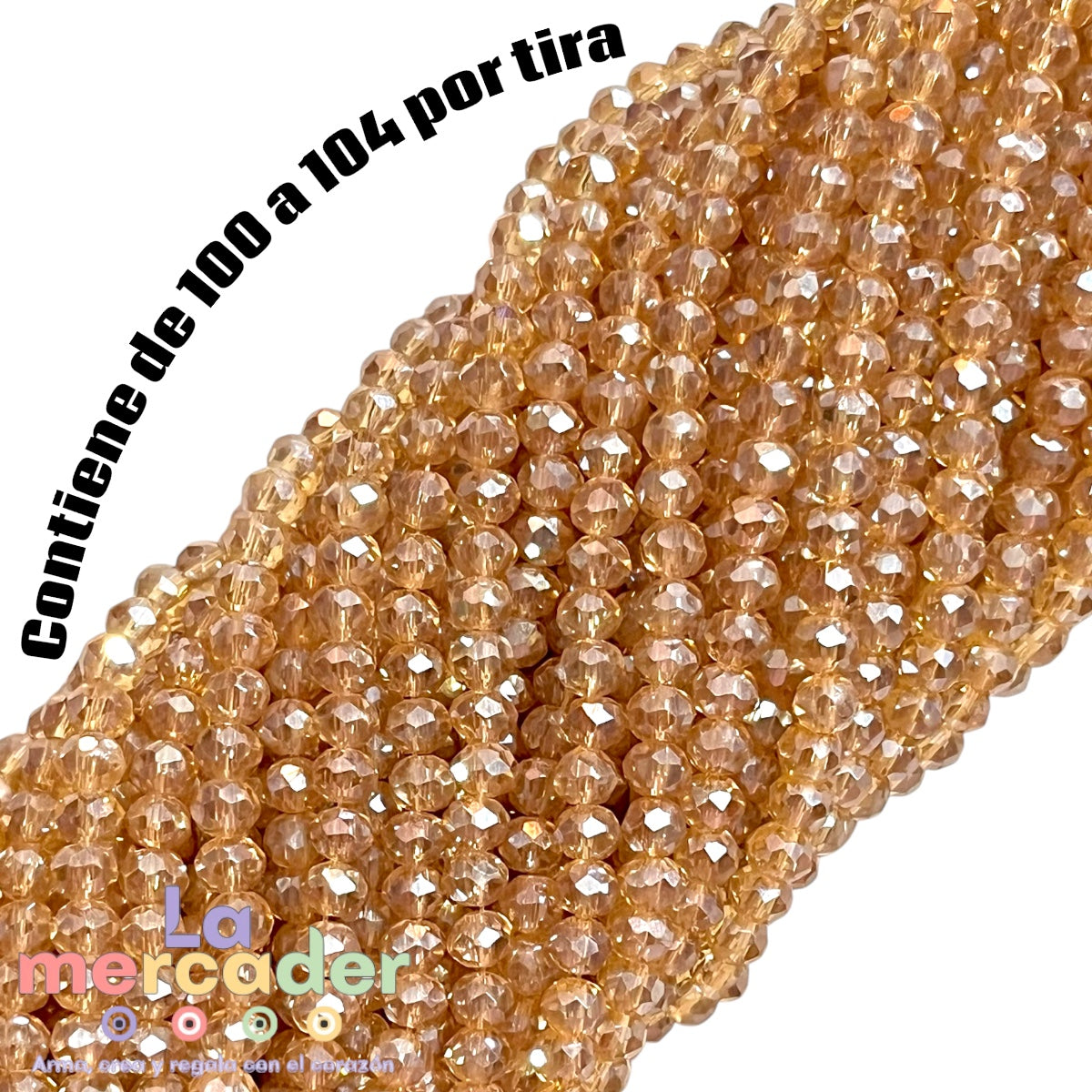 1 Tira De Cristal Checo #4, Cortado Facetado Para Joyería