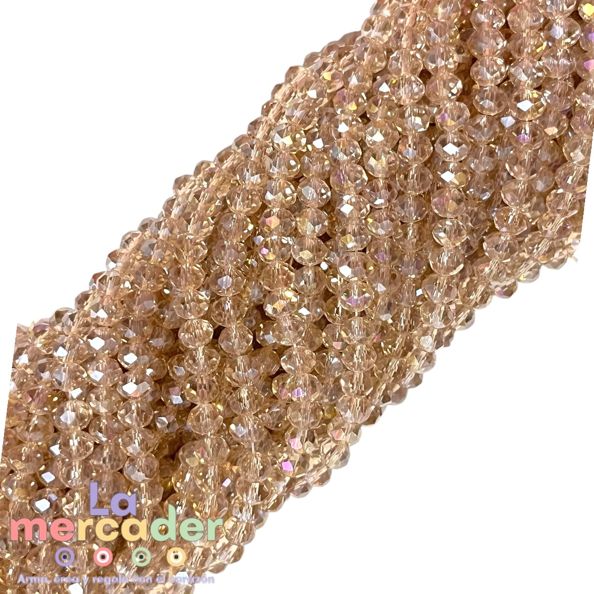 1 Tira Cristal Checo Facetado #6, Joyería, Tira 80 A 85 Pz