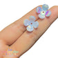 ✨ Pack 50 Flores Acrílicas Tornasol “Flor Iris” 17mm | Lentejuela Flor 4 Pétalos para Bisutería y Manualidades