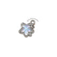 Dije Estrella Tornasol de Acero Inoxidable ✨ Dijes Plateados con Encapsulado Iridiscente para Bisutería y Accesorios